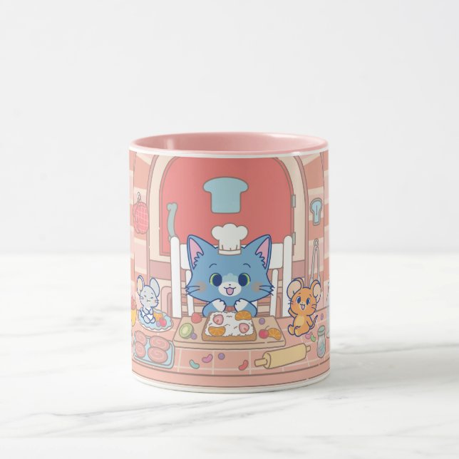 Caneca Anime Tom, Jerry e Tuffy Bakery (Centro)