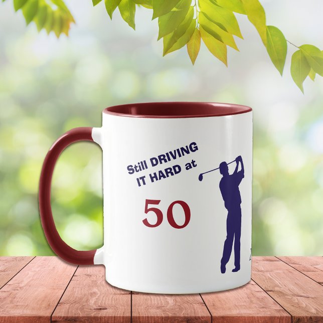 Caneca Aniversário 50 Golfer (Criador carregado)