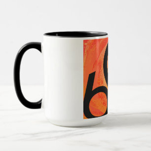 Caneca Aniversário da Década de 60 Laranja
