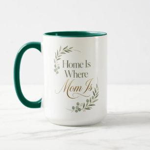 Caneca Aniversário da Mamãe é em Casa