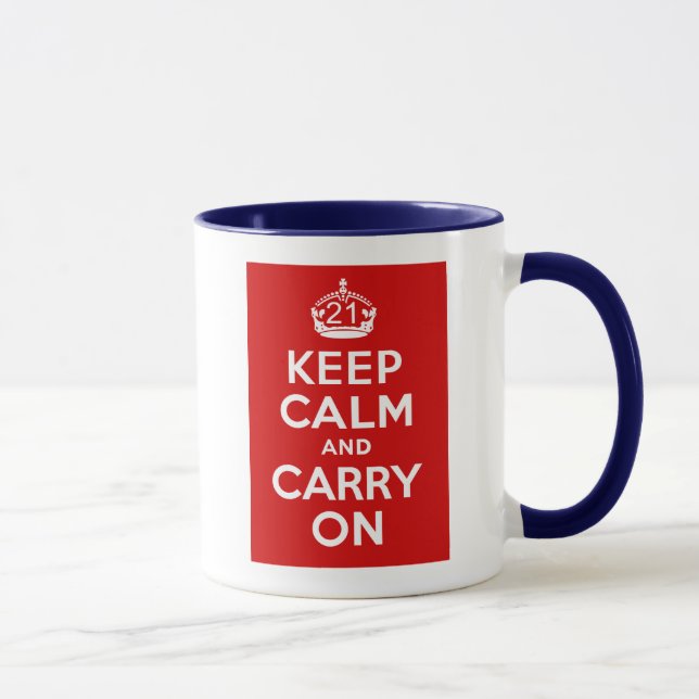 Caneca Aniversário de 21 anos (Direita)