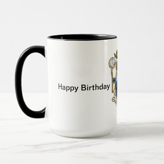 Caneca Aniversário de 21 ruas Steampunk (Esquerda)