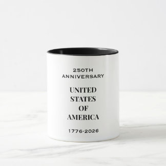 Caneca Aniversário de 250 anos 1776–2026 – Isqueiro Premi