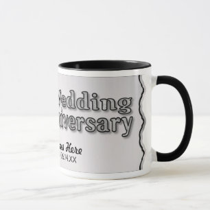 Caneca Aniversário de 25 - Prata - Personalizar