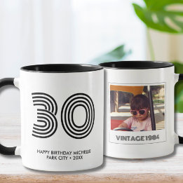Caneca aniversário de 30 anos Favor do Partido Vintage Ye