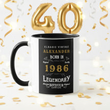 Aniversário de 40 anos personalizado Nascido em 19