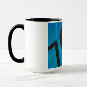 Caneca Aniversário de 70 Décadas Azul