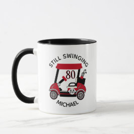 Caneca Aniversário de 80 anos (qualquer idade) Carrinho P