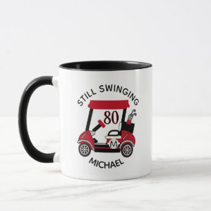 Caneca Aniversário de 80 anos (qualquer idade) Carrinho P