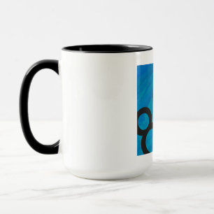 Caneca Aniversário de 80 Décadas Azul