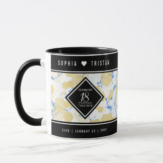 Caneca Aniversário de Casamento de Porcelana 18