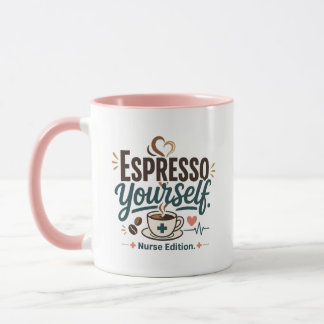 Caneca Aniversário de Enfermeira Espresso Yourself