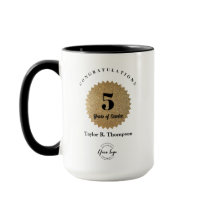 Aniversário de Funcionário Personalizado 5 Anos de