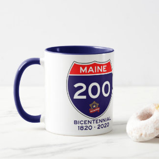 Caneca Aniversário de Maine 200th bicentenário