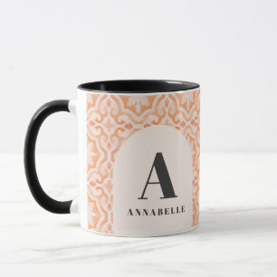 Caneca Aniversário de pêssego do pastel-d'água da Boê