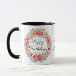 Caneca Aniversário, Design Name & Photo Mug