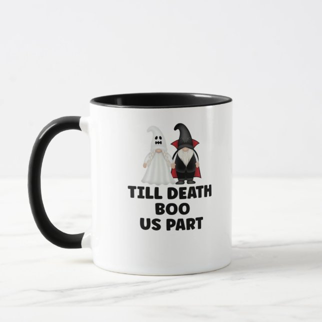 Caneca Aniversário do Casamento de Halloween - Até a Mort (Esquerda)