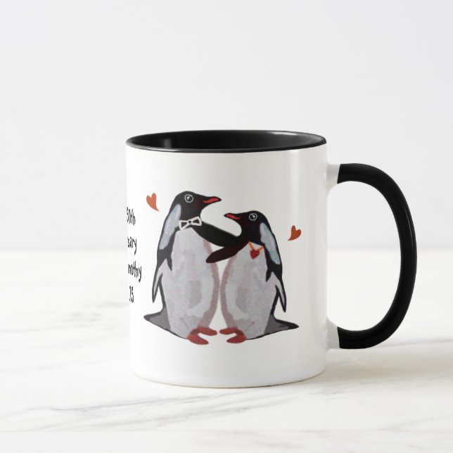 Caneca Aniversário do pinguim 50th (Direita)
