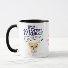 Caneca Aniversário do querido Shorthired Honey Chihuahua