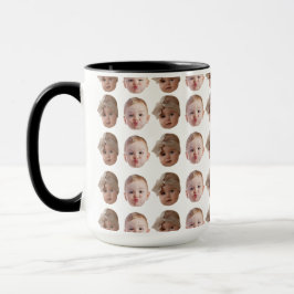 Caneca Aniversário do Vovô, Padrão Personalizado de Cara 