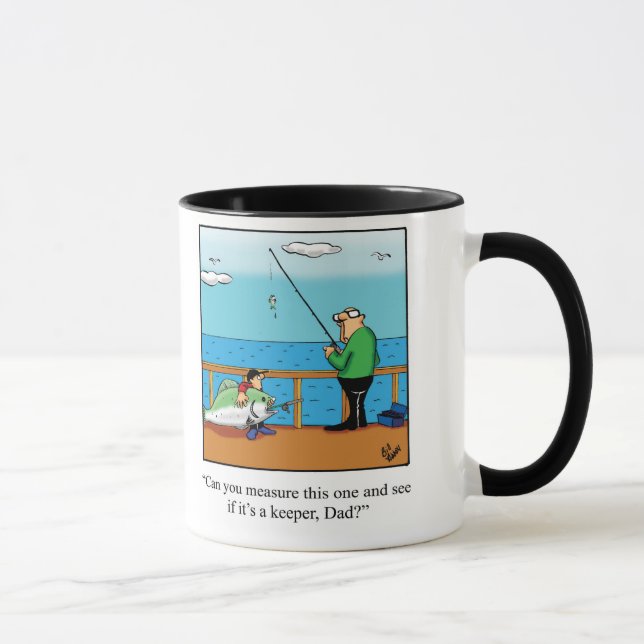 Caneca Aniversário Gift Mug Para Pescadores (Direita)