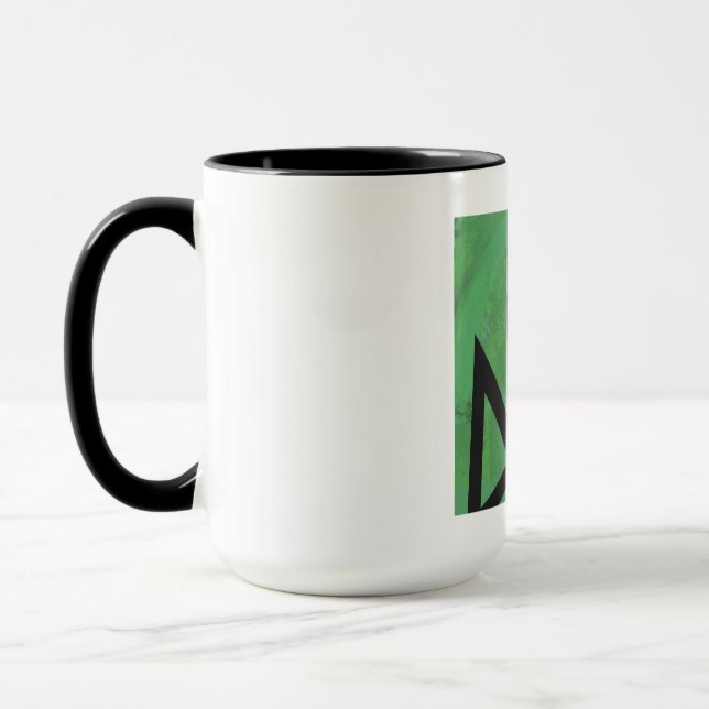 Caneca Aniversário Verde de 40 Décadas (Esquerda)