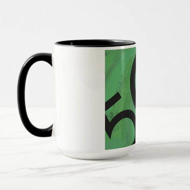 Caneca Aniversário Verde de 50 Décadas (Esquerda)