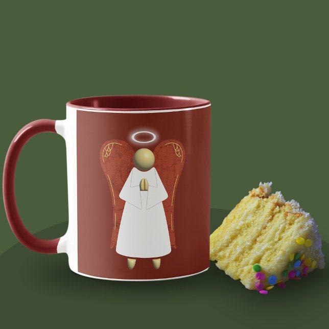Caneca Anjo Asiático, Guardian Angel Coffee Mug (Asian Guardian Angel mug & Cake)