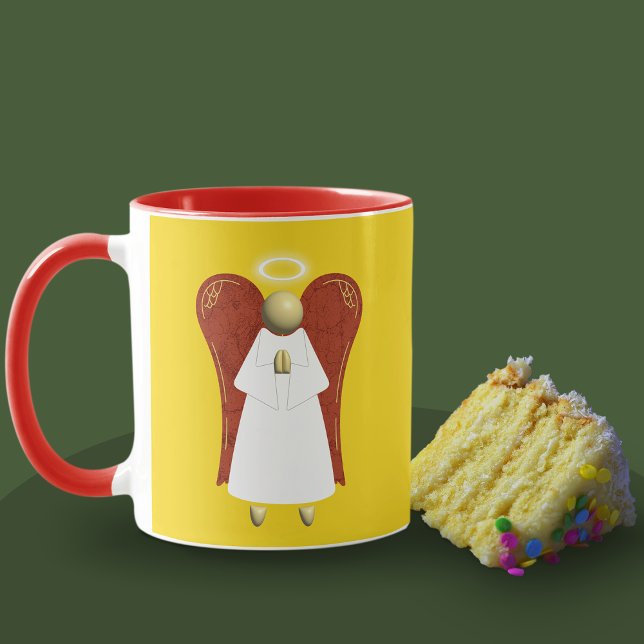 Caneca Anjo Asiático, Guardian Angel Mug (Asian Guardian Ange mugl & Cake)