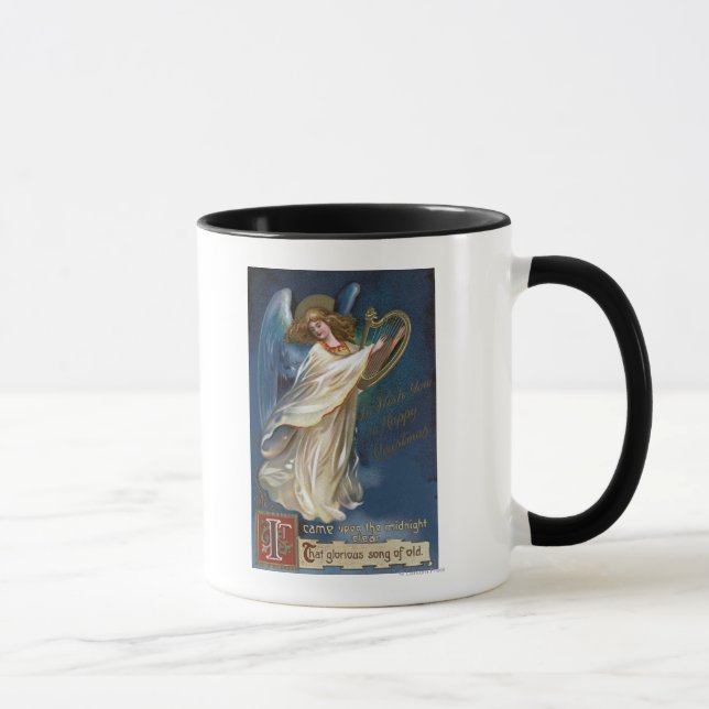 Caneca Anjo com um Harp (Direita)