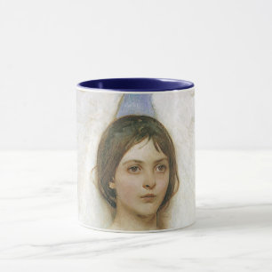 Caneca Anjo de Abbott Thayer, Arte Fino Vitoriano Antigo