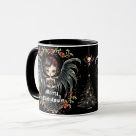Caneca Anjo de Natal Escuro