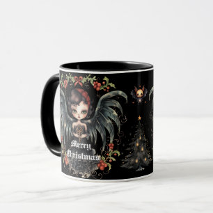 Caneca Anjo de Natal Escuro