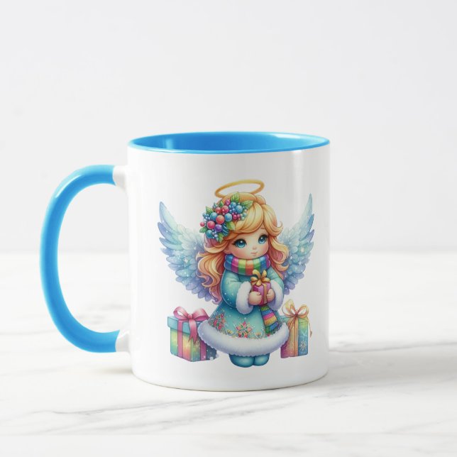 Caneca Anjo de Neve Natal (Esquerda)