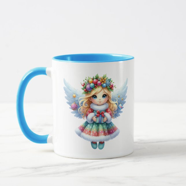 Caneca Anjo de Neve Natal (Esquerda)