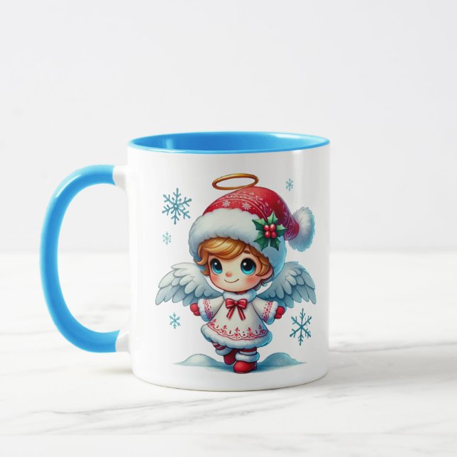 Caneca Anjo de Neve Natal (Esquerda)