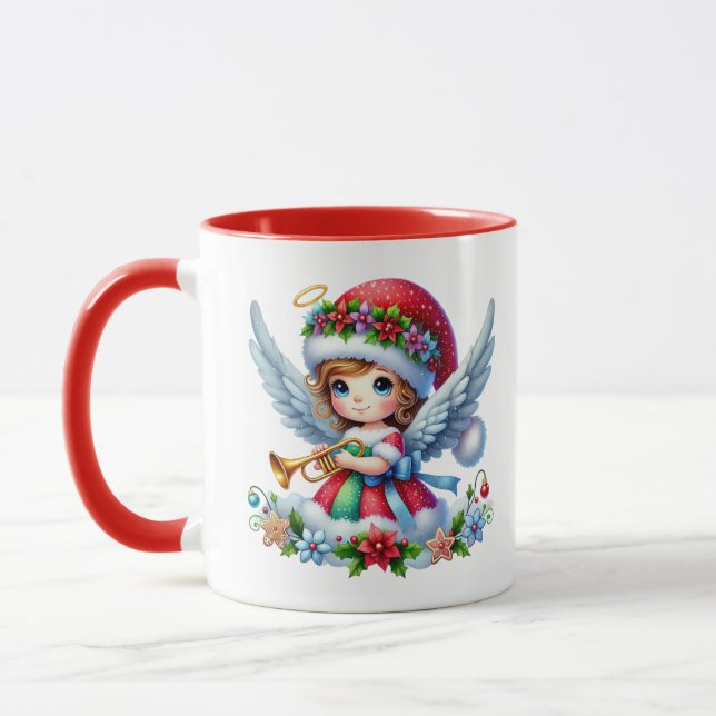 Caneca Anjo de Neve Natal (Esquerda)