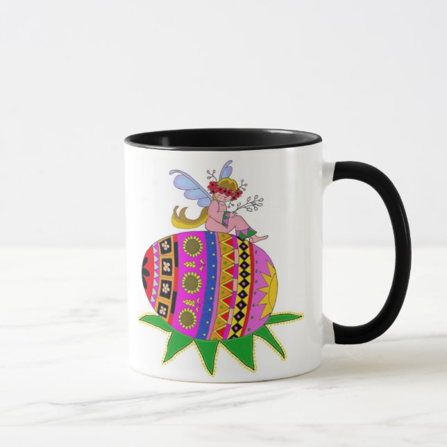 Caneca Anjo e um Pysanka (Direita)