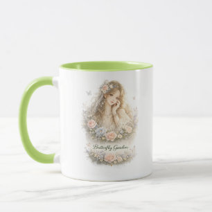 Caneca Anjo Jardim de Borboletas