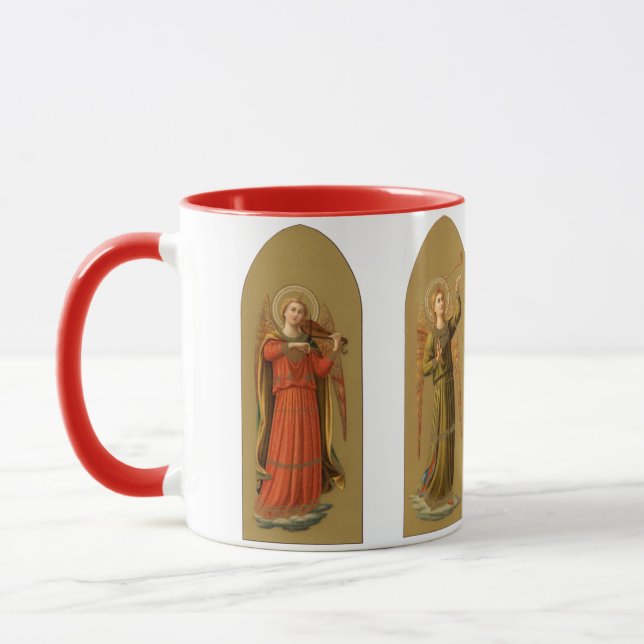 Caneca Anjos Músicos de Natal, Renascença Vintage (Esquerda)