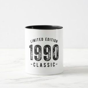Caneca Ano Clássico de Nascimento de 1990