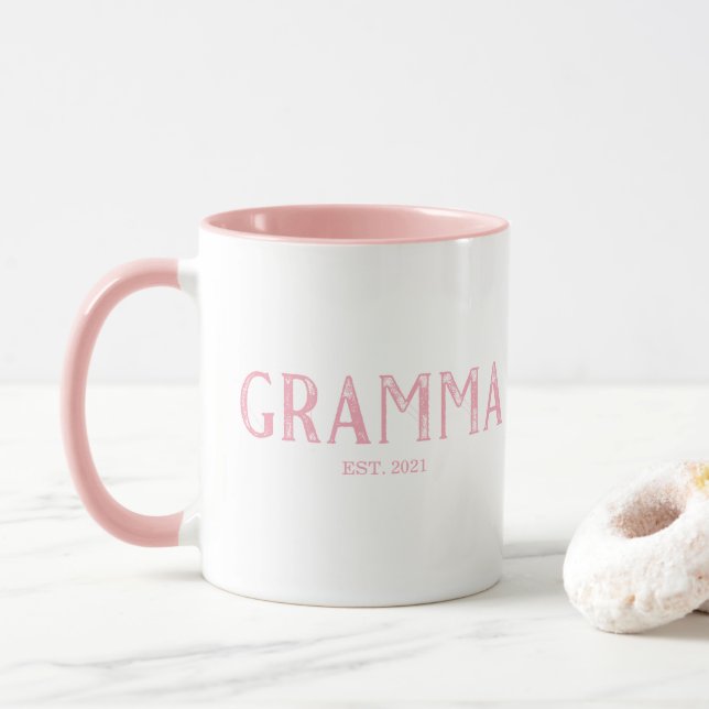 Caneca Ano de Estabelecimento da Vovó Rosa (Com Donut)