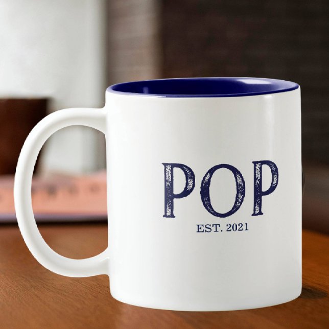Caneca Ano de Fundação Blue Pop (Criador carregado)