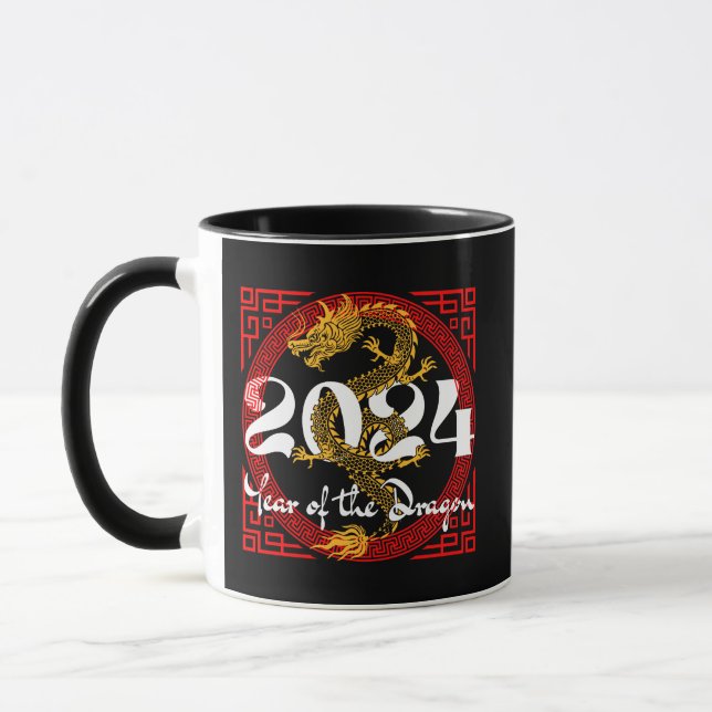 Caneca Ano do Dragão, 2024, zodíaco chinês (Esquerda)