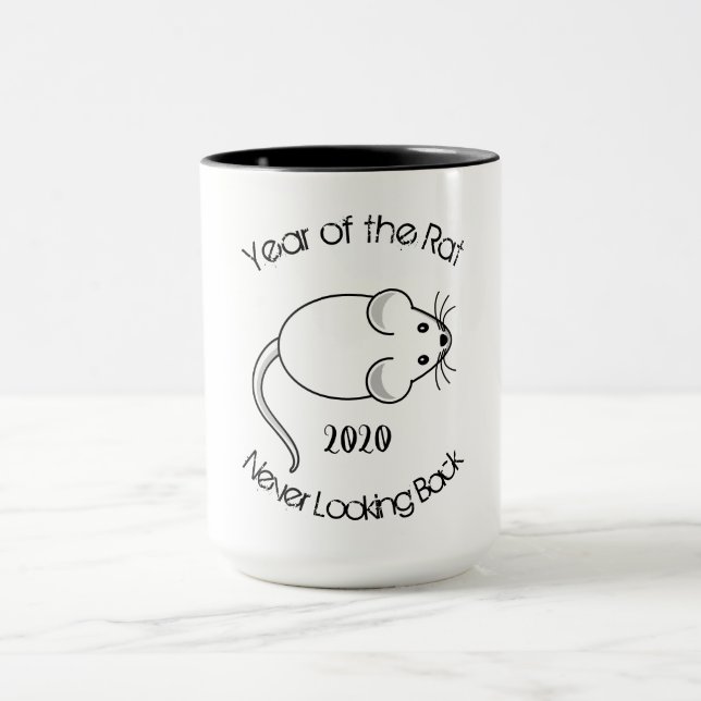 Caneca Ano do Rato Nunca Olhando para trás Visão 2020 (Centro)