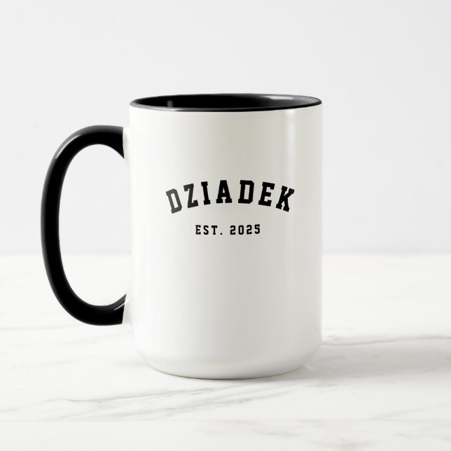 Caneca Ano Est Minimalista Dziadek (Esquerda)