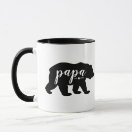 Caneca Ano estabelecido da papá do roteiro urso preto &
