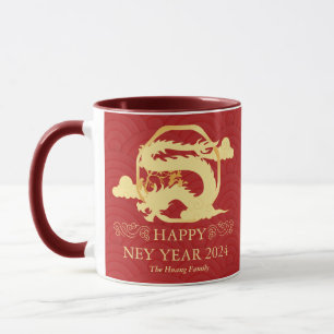 Caneca Ano Novo Chinês 2024, Ano Do Dragão
