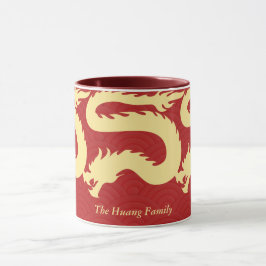 Caneca Ano Novo Chinês 2024, Ano Do Dragão Vermelho