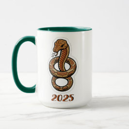 Caneca Ano Novo Chinês Do Cobra 2025